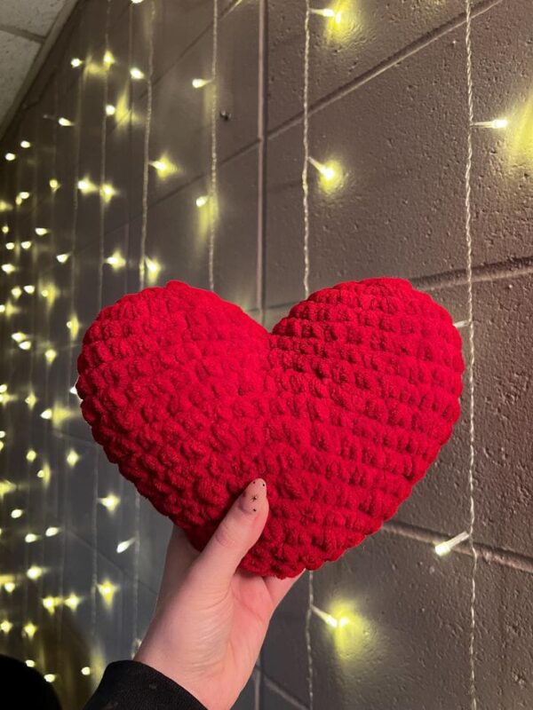 Florivya Handmade Crochet Heart Plush
