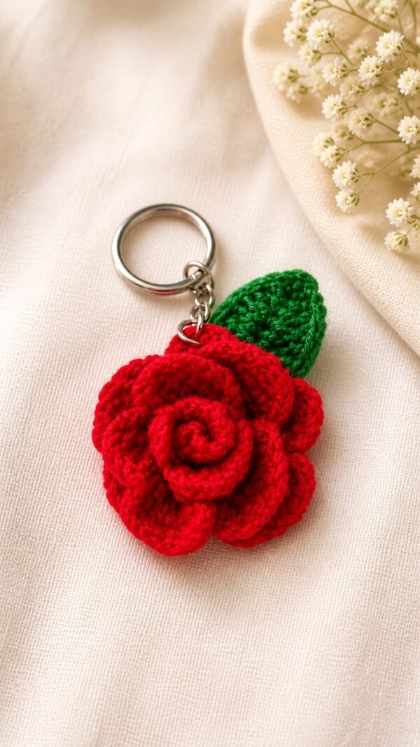 FLORIVYA Rose Keychain